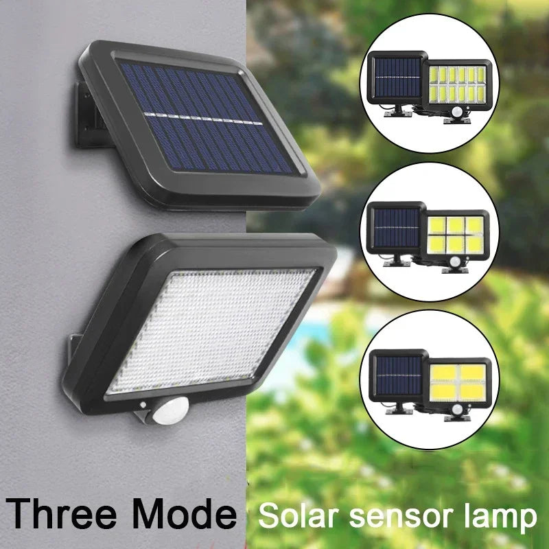 Solar LED Light COB Motion Sensor LED Yard Garden Solar Wall Light Power Supply Waterproof Home Outdoor Door Light