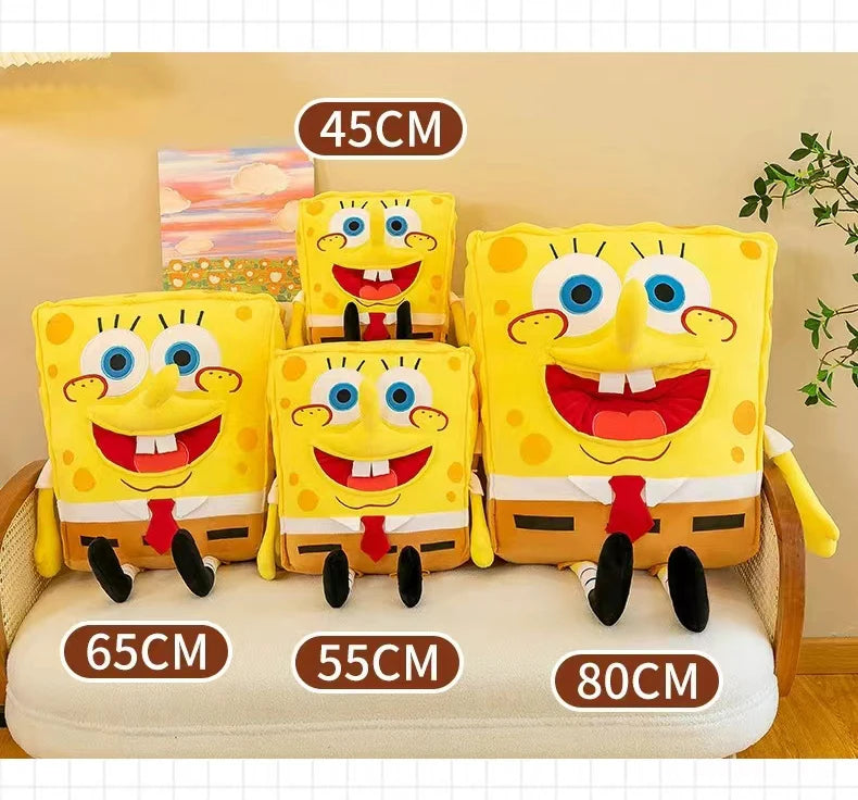 45-80CM SpongeBob SquarePants Patrick Star Doll Anime Cartoon Plush Toy Soft Cute Stuffed Collection Children's Birthday Gift