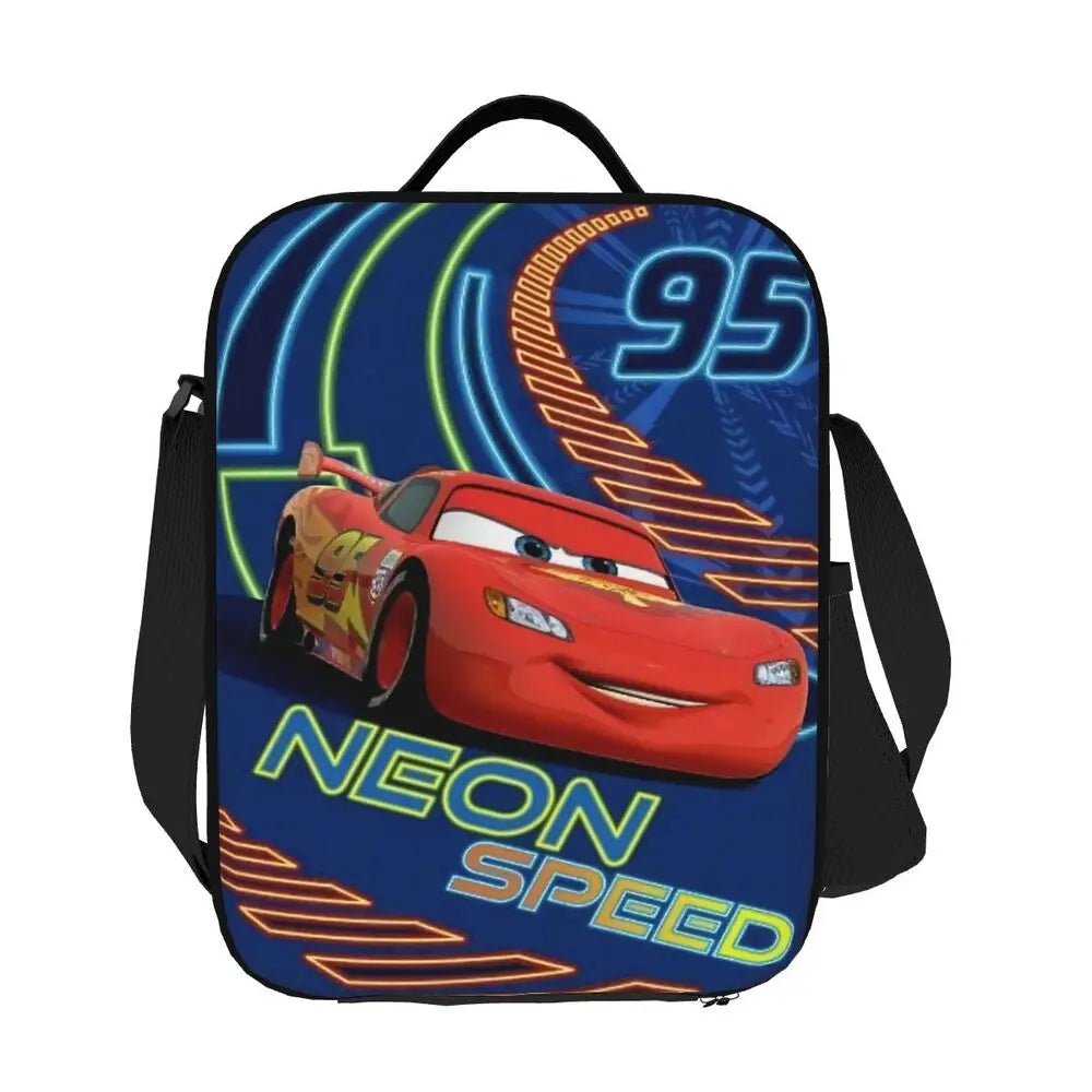 Lightning McQueen Racer Thermal Insulated Lunch Bag Women Lunch Tote for Kids School Children Storage Bento Food Box