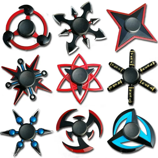 Creative Fidget Spinner Tri Spinner Zinc Alloy Ninja Shuriken Sharingan Hand Spinner Finger Stress Reliever Toys For Children