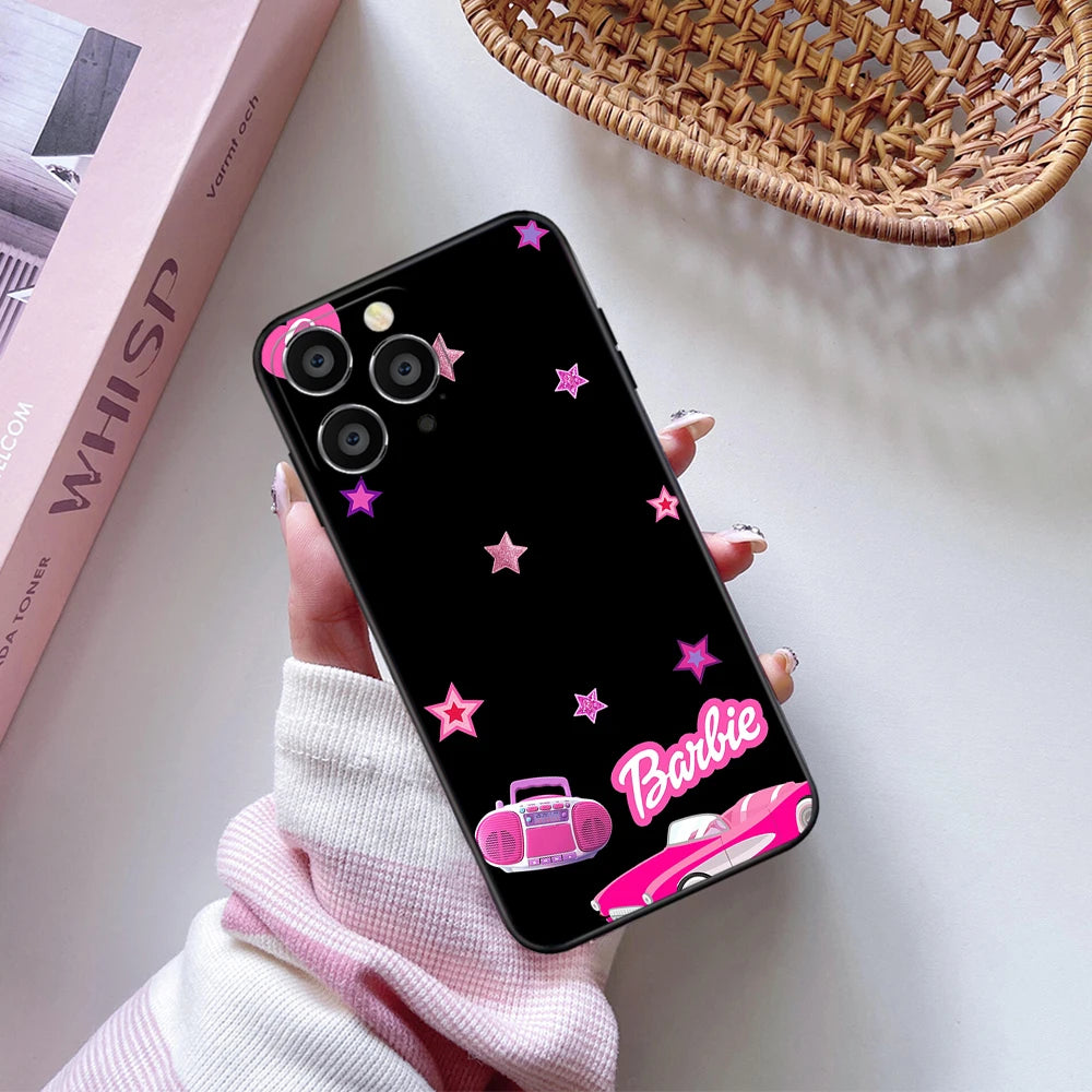 iPhone soft case Barbie Soft Case For iPhone 11 12 13 14 15 Pro Max Plus Mini