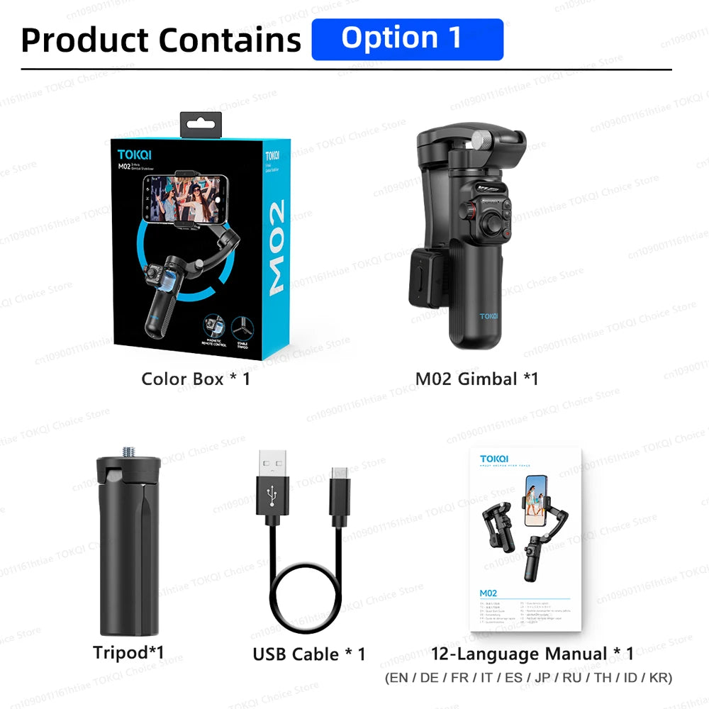 Handheld 3-Axis Gimbal Phone Holder Anti Shake Video Record with Selfie Tripod Stabilizer for Xiaomi iPhone Cellphone Smartphone