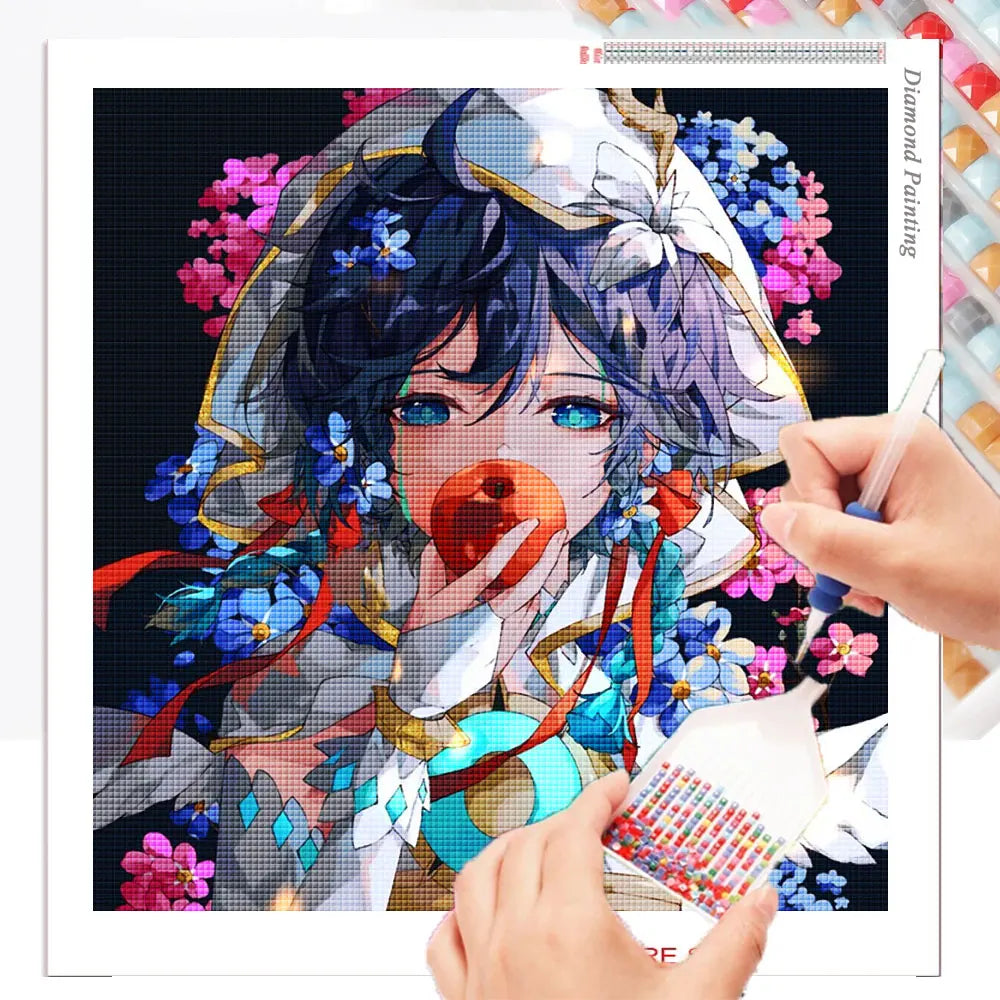 Genshin Impact Diamond Painting Anime New Collection 2022 Full Diamond Mosaic Home Decor 5d Cross Stitch Kit Art Embroidery