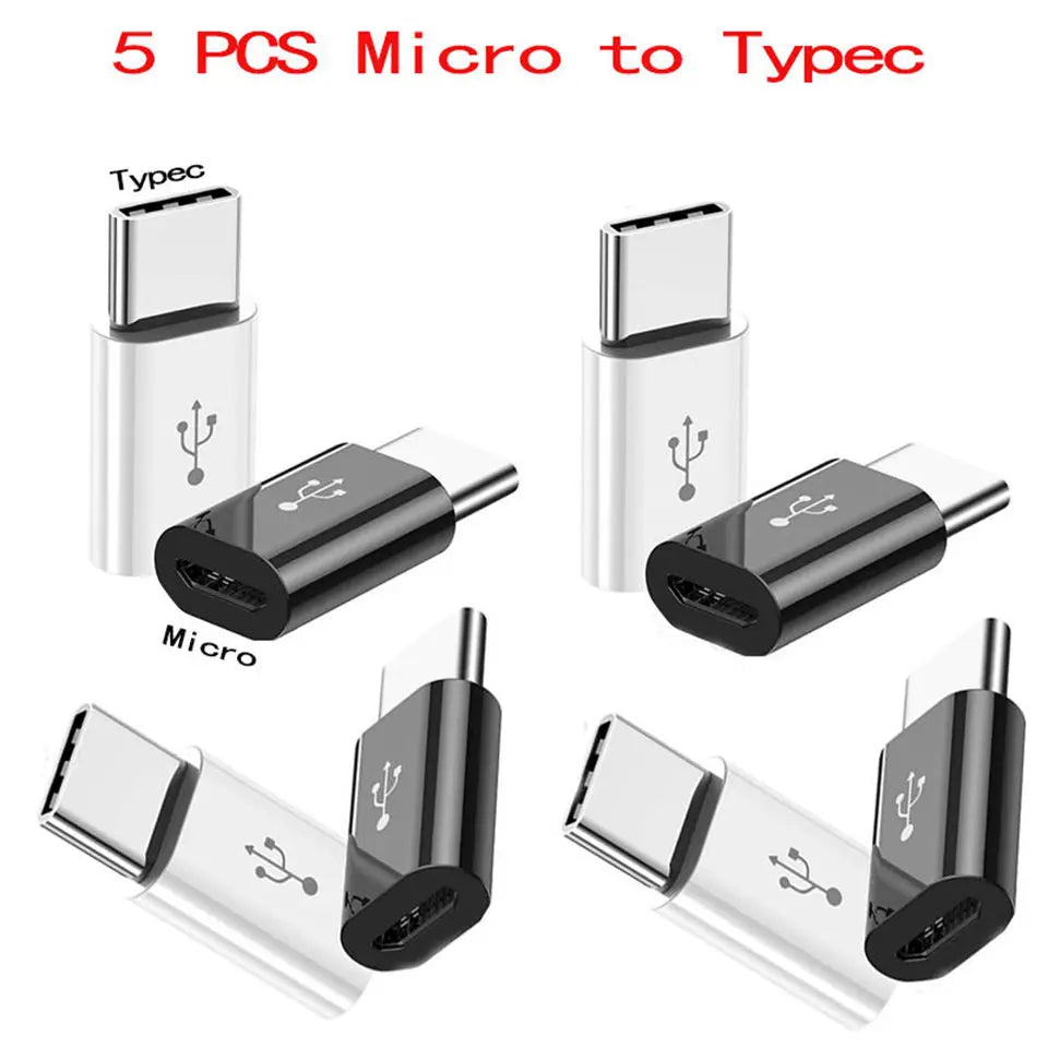 Micro USB Female To Type C Male Adapter Mobile Phone Android Converter Micro-B To USB-C Data Cable Connector