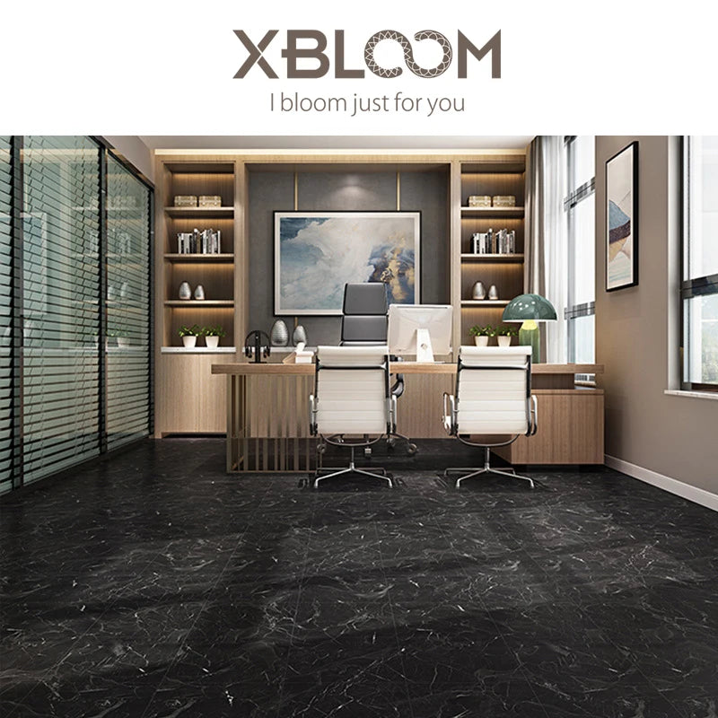 Simulated Marble Tile Floor Sticker PVC Waterproof Self-adhesive for Living room Toilet Kitchen Home Floor Decor 3d Wall sticker