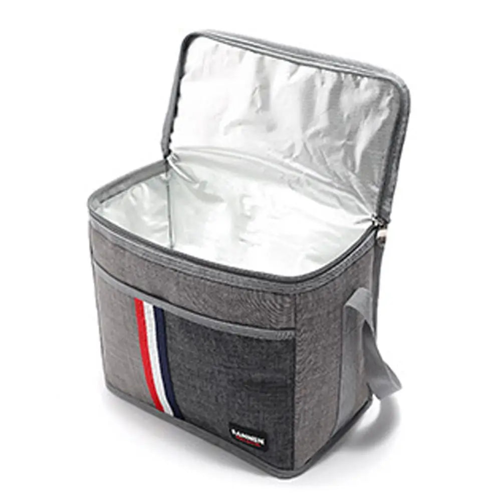 Large Capacity Aluminum Film Inside Handbags Thermal Insulated Waterproof Lunch Bags Food Storage Box Cooler Bag Picnic Bag