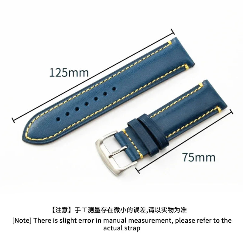 Citizen Blue Angel Air Eagle Watch Comfortable and Breathable Cowhide Watch Strap 22 23mm