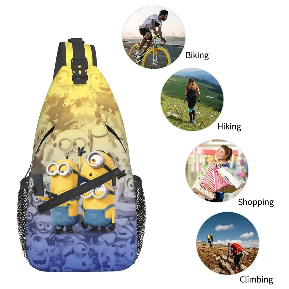 Minions Crossbody Chest Backpack Minion Shoulder Backpack