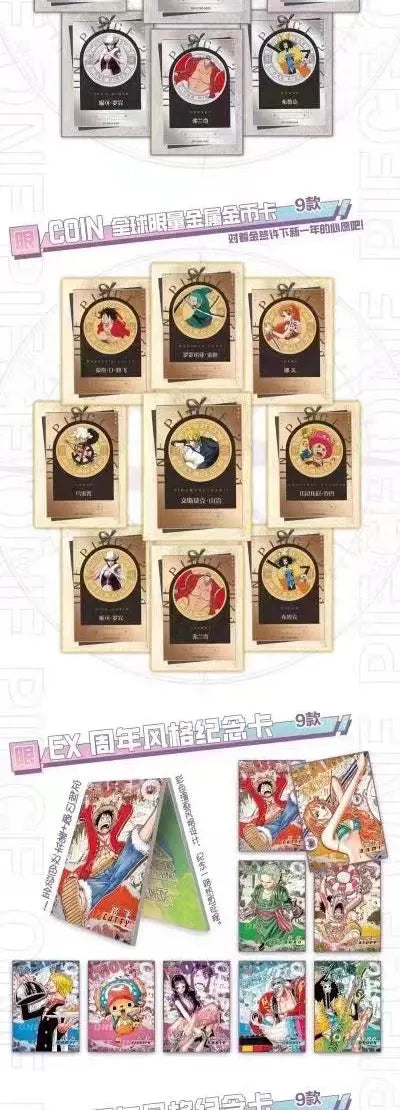 New One Piece Card Japanese Anime Collection Card Booster Box Full Set Luffy Roronoa Paper Game Child Birthday Gift Toy box