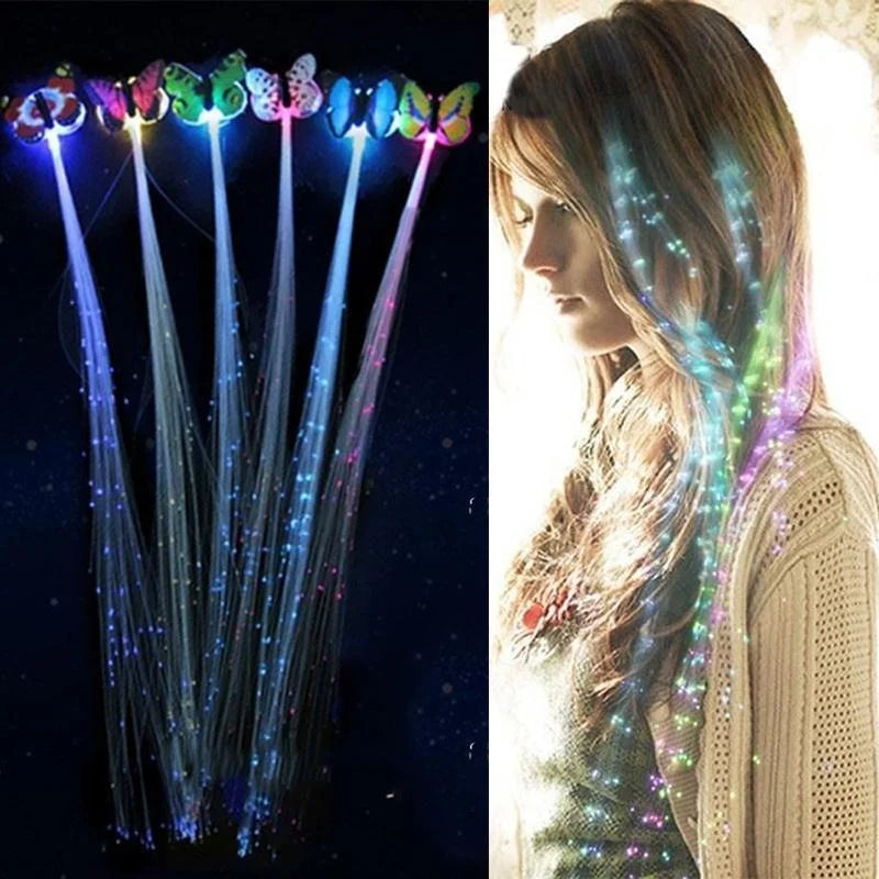 Glowing Luminescent Hairpin Novelty Hair Ornament Girls Led Toys LED Flashing Hair Braid