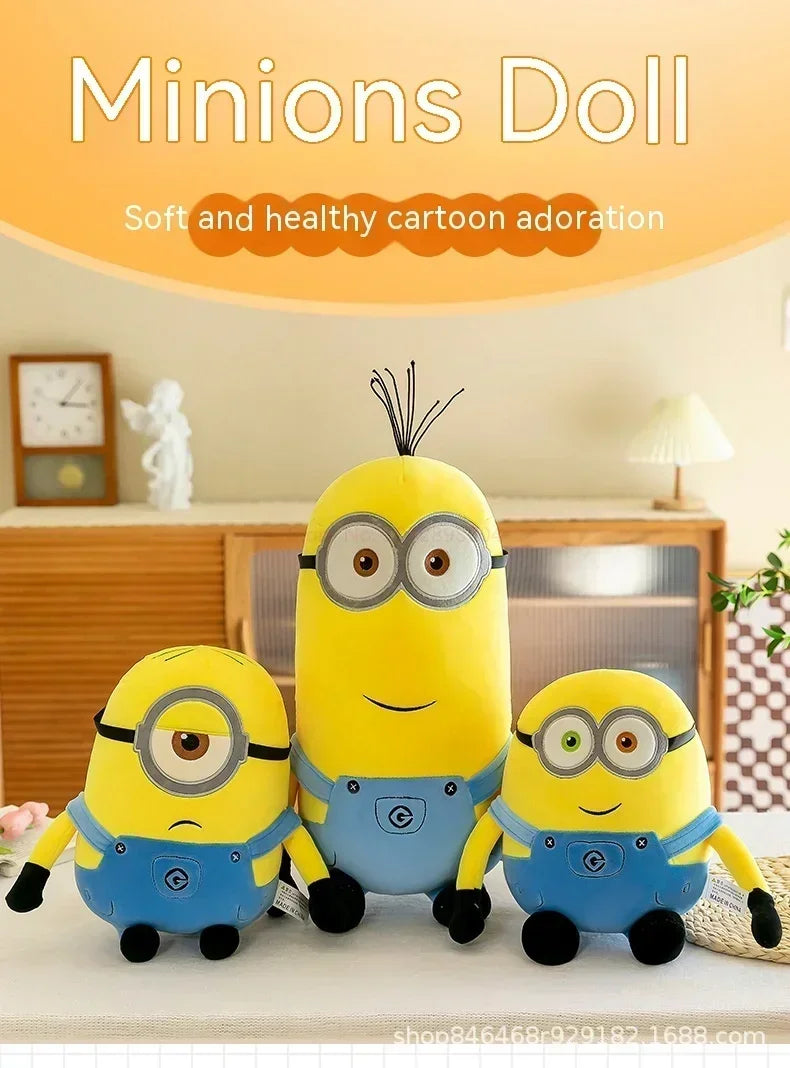 Minions Characters Yellow Plush Toys Bob Stuart In Jeans Soft Toys Dolls & Hobbies Christmas Birthday Gift