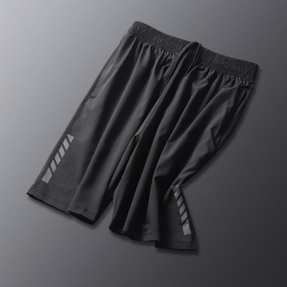 Men Run Shorts Patchwork Training Shorts Zipper Pockets Gym Sports Quick Dry Short Casual 2022 New Summer Fitness Shorts