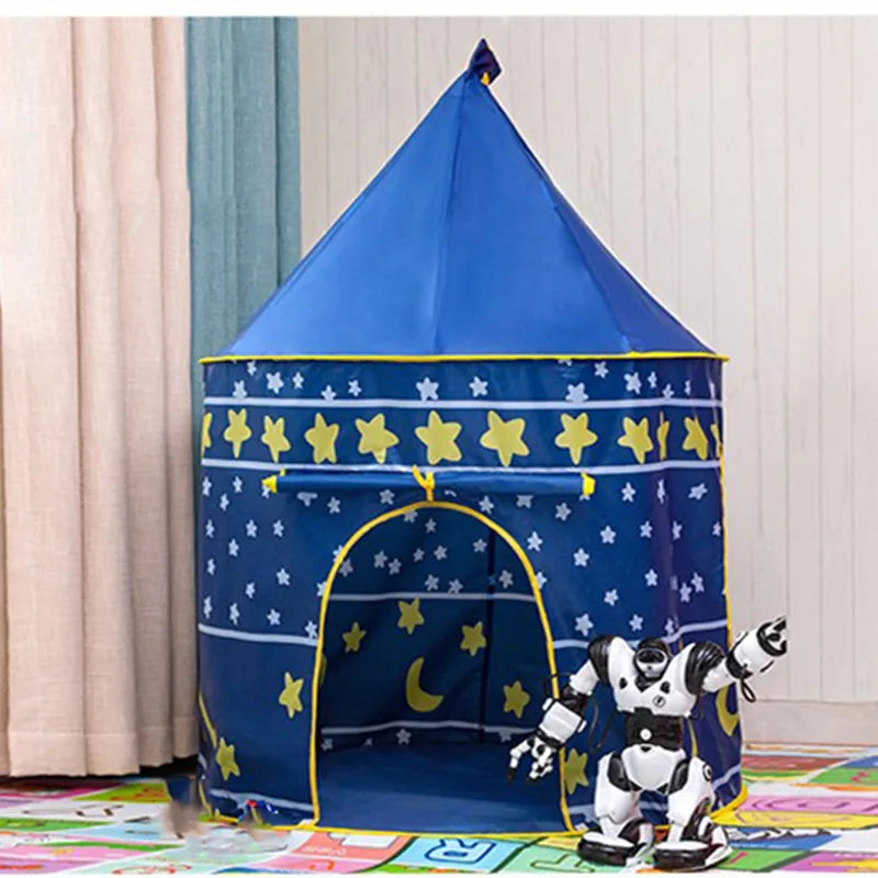 Portable Baby Tents Castle Kids Play House Camping Toys Tipi Prince Folding Tent