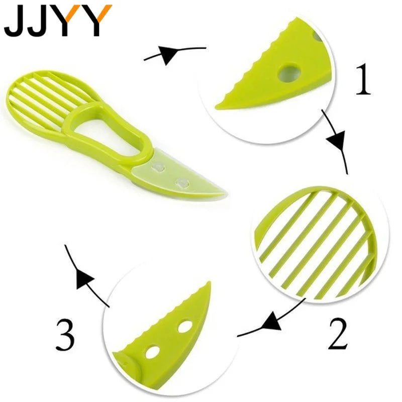 Avocado Slicer Shea Corer Butter Fruit Peeler Cutter Pulp Separator Plastic Knife Kitchen Vegetable Tools