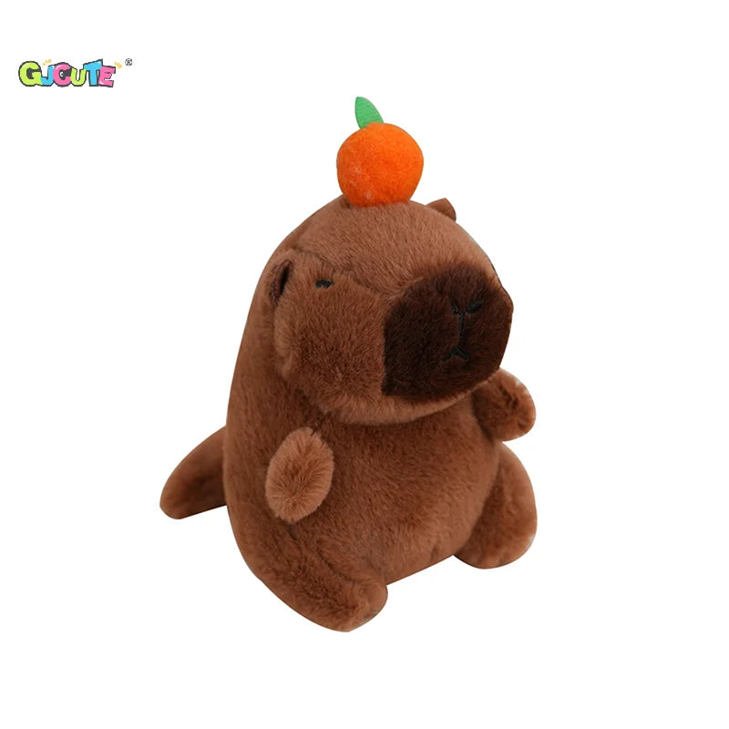 1Pcs Cute Capybara Plush Keychain Toy Realistic Capibara Stuffed Animals Toy Capybara Backpack Pendant Kids Birthday Gift