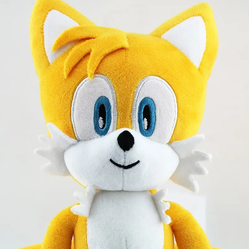 30CM Super Sonic Plush Toy  The Hedgehog Amy Rose Knuckles Tails Cute Cartoon Soft Stuffed Doll Birthday Gift For Children