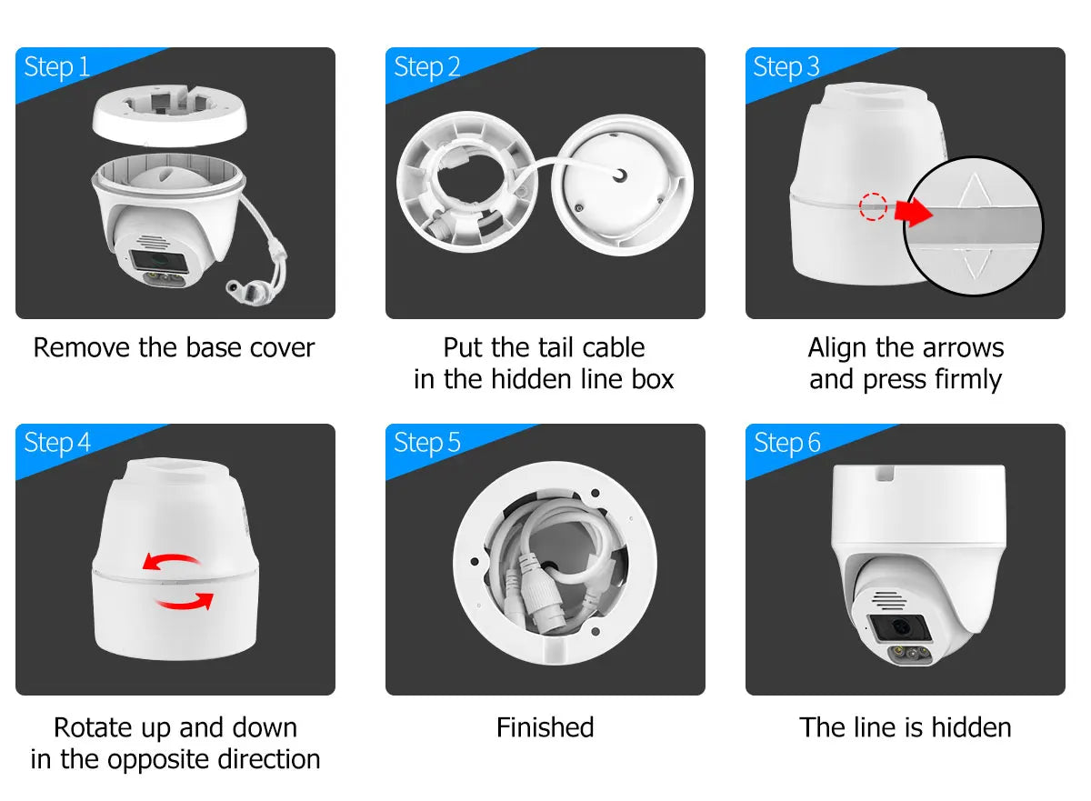 MISECU HD 8MP 4K POE Dome IP Camera Indoor 5MP Human Detect Auto Tracking Color Night Vision Home Surveillance Protection Camera