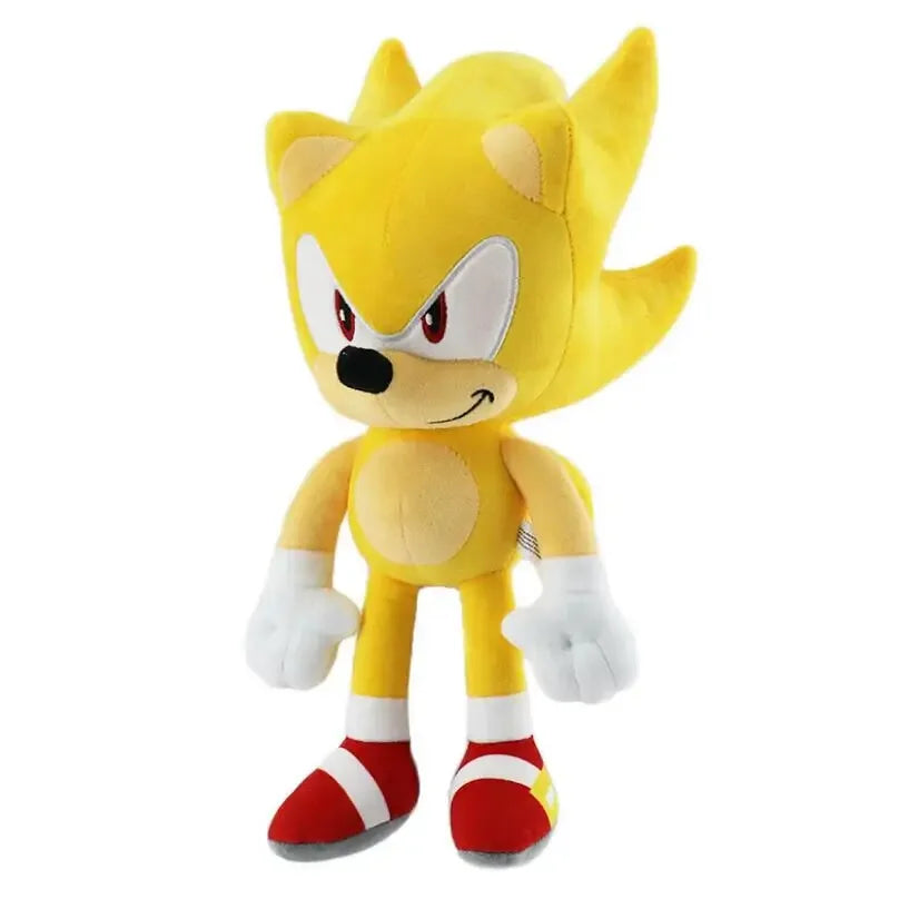 30CM Super Sonic Plush Toy  The Hedgehog Amy Rose Knuckles Tails Cute Cartoon Soft Stuffed Doll Birthday Gift For Children