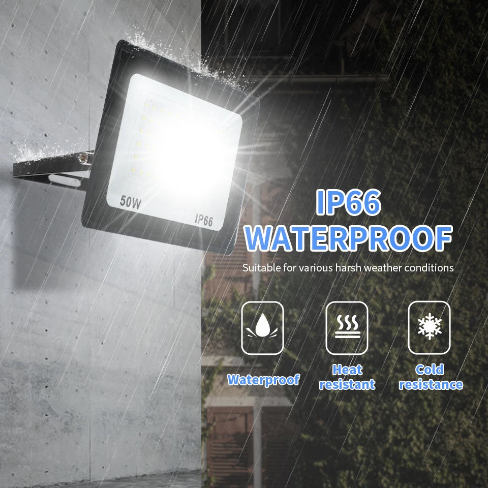 Flood Light 10W 20W 30W 50W 100W 150W 200W 300W Reflector Outdoor Spotlight Street Light Led Exterior Wall Lamp For Garden