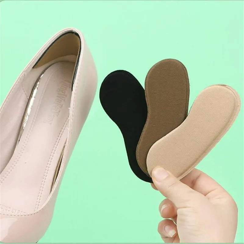 Shoes Insoles Anti Slip Sticky Fabric Cushion Pads Feet Care Tools Protector For Back Heels Rubbing Heel Shoes Insoles Insert