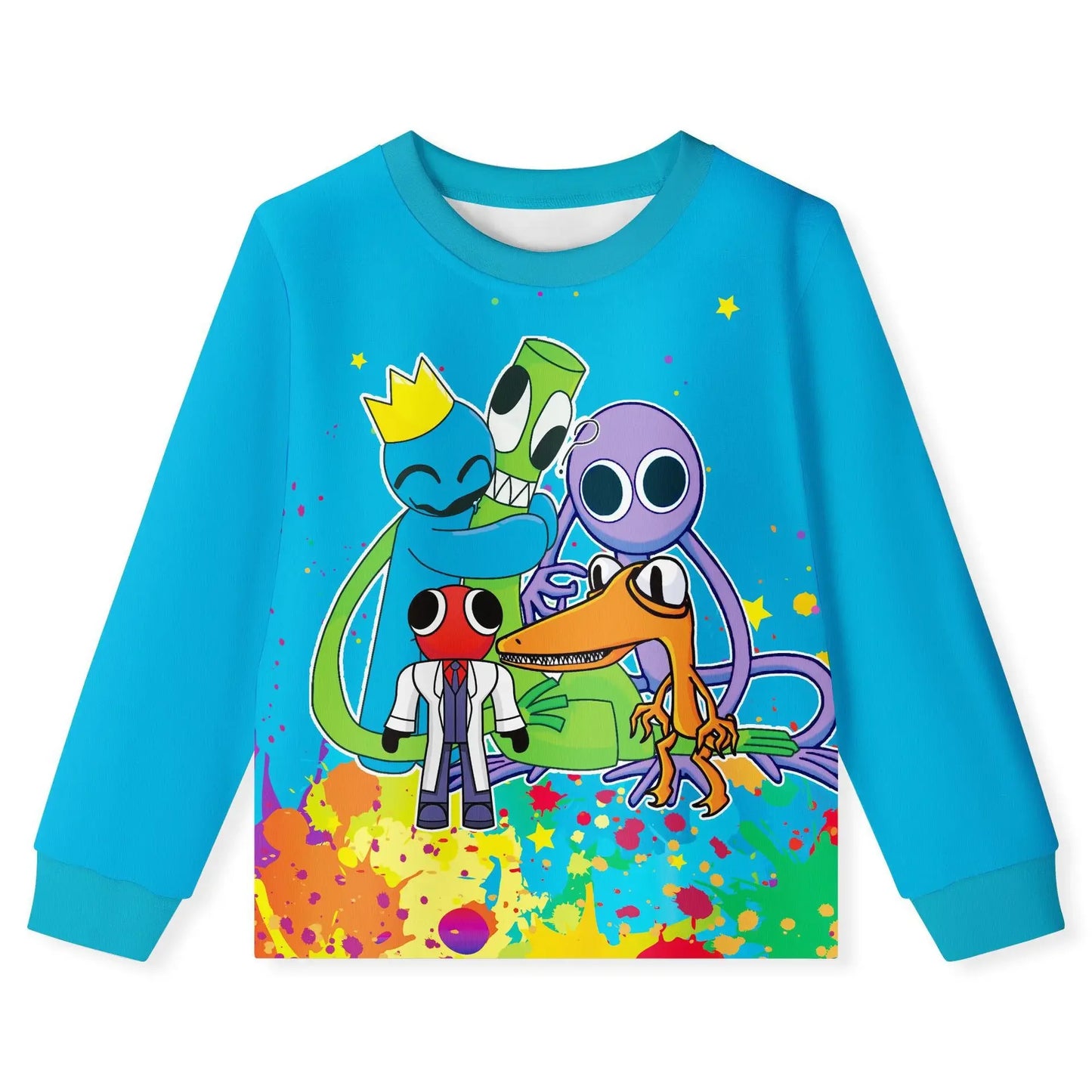 2pcs New ROBLOX Rainbow Friends Men's Baby Autumn/Winter Long Sleeve Set