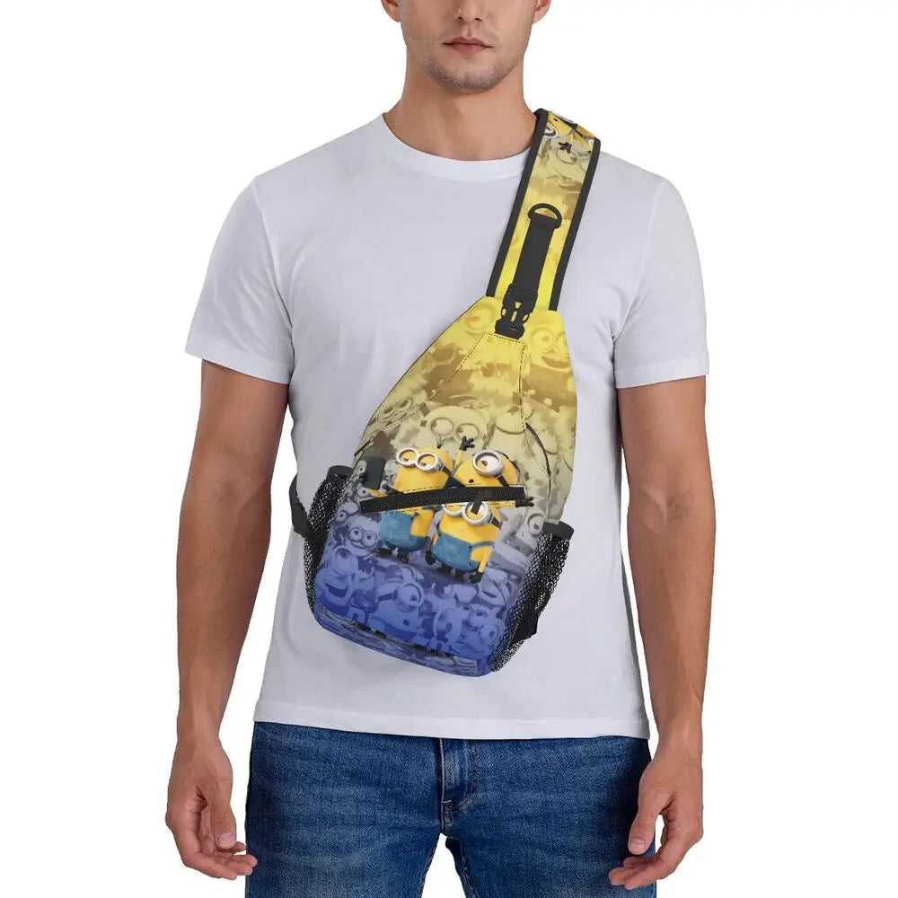 Minions Crossbody Chest Backpack Minion Shoulder Backpack