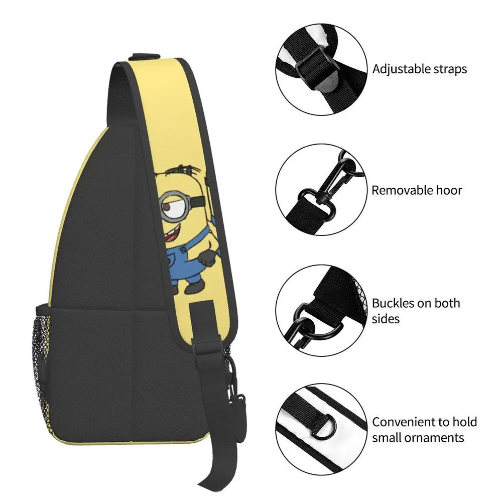 Minions Crossbody Chest Backpack Minion Shoulder Backpack