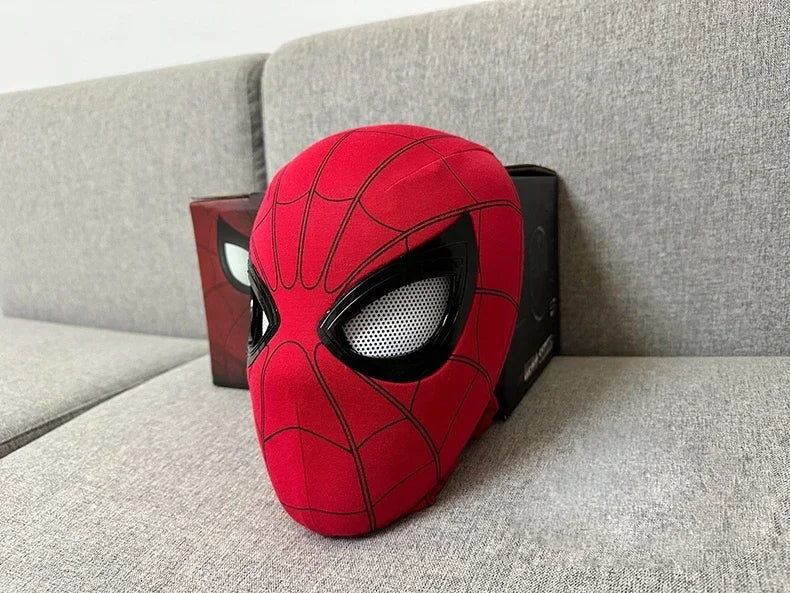 New Spider man no Way Home Spider Man Mask Luxury Helmet Rechargeable Remote Eyes Movable Mask Cosplay Decoration Toys