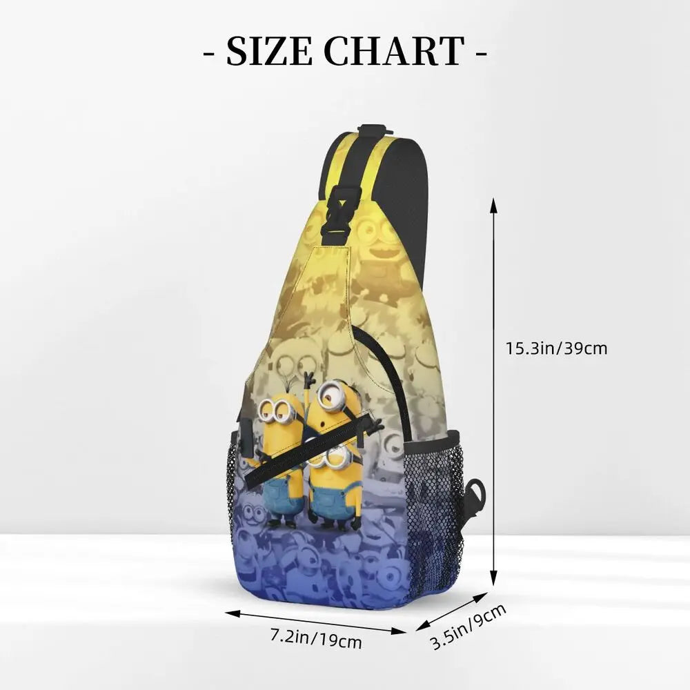 Minions Crossbody Chest Backpack Minion Shoulder Backpack