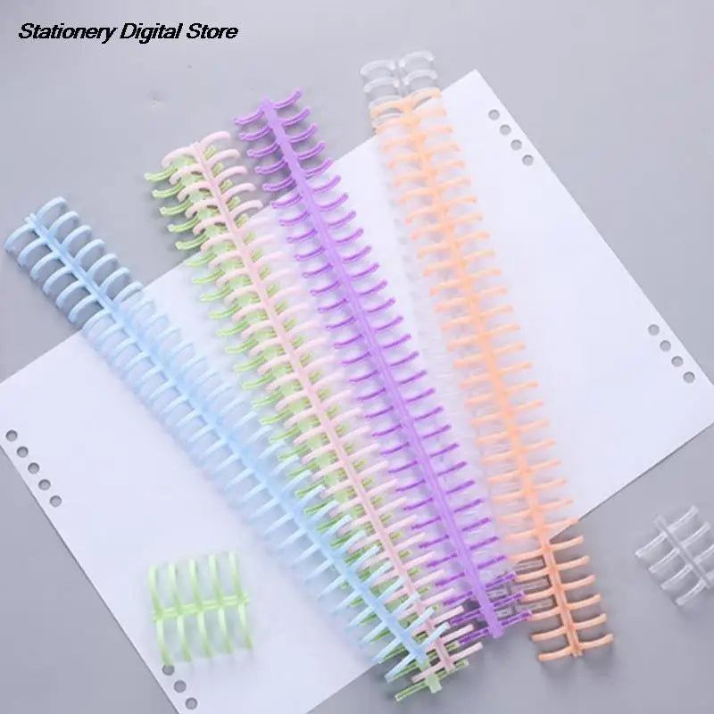 1/10Pcs 30 Holes Loose-leaf Paper Book Circles Ring Scrapbook Album Binder Spiral A4 Notebook Binding Clips