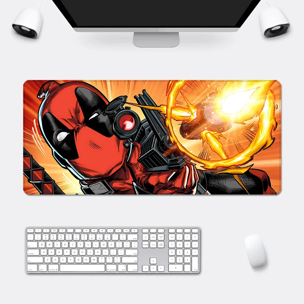 Super Hero Deadpools Mousepad HD Printing Computer Gamers Locking Edge Non-slip Mouse Pad XXL90x40cm Keyboard PC Desk Pad