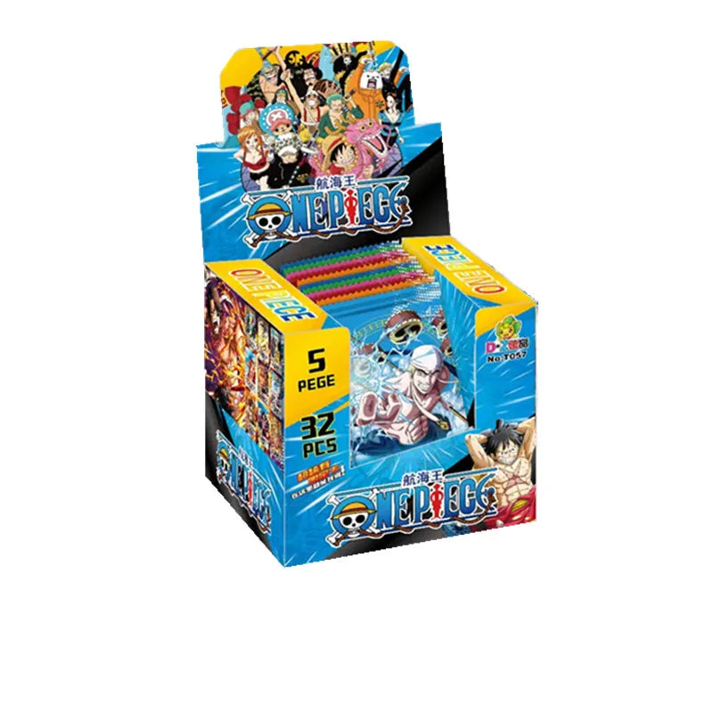 One Piece Collection Cards Rare Booster Box Pack Anime Luffy Zoro Nami Chopper TCG Child Birthday Gift Toy