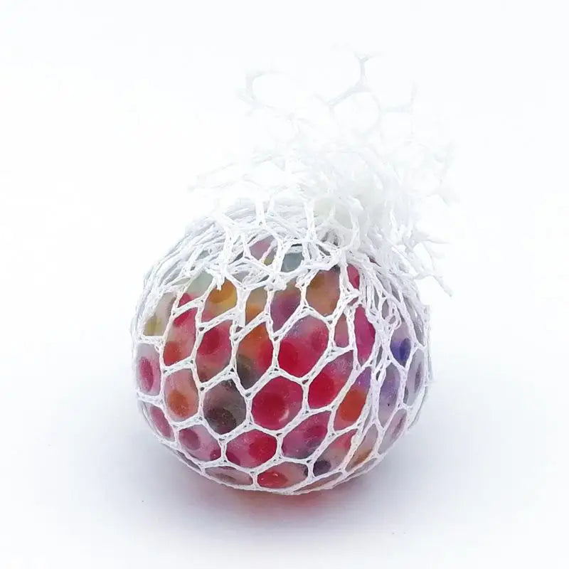 Mesh Squishy Grape Stress Ball Anti Stress Sensory Balls Squeeze Toys Decompression Anxiety