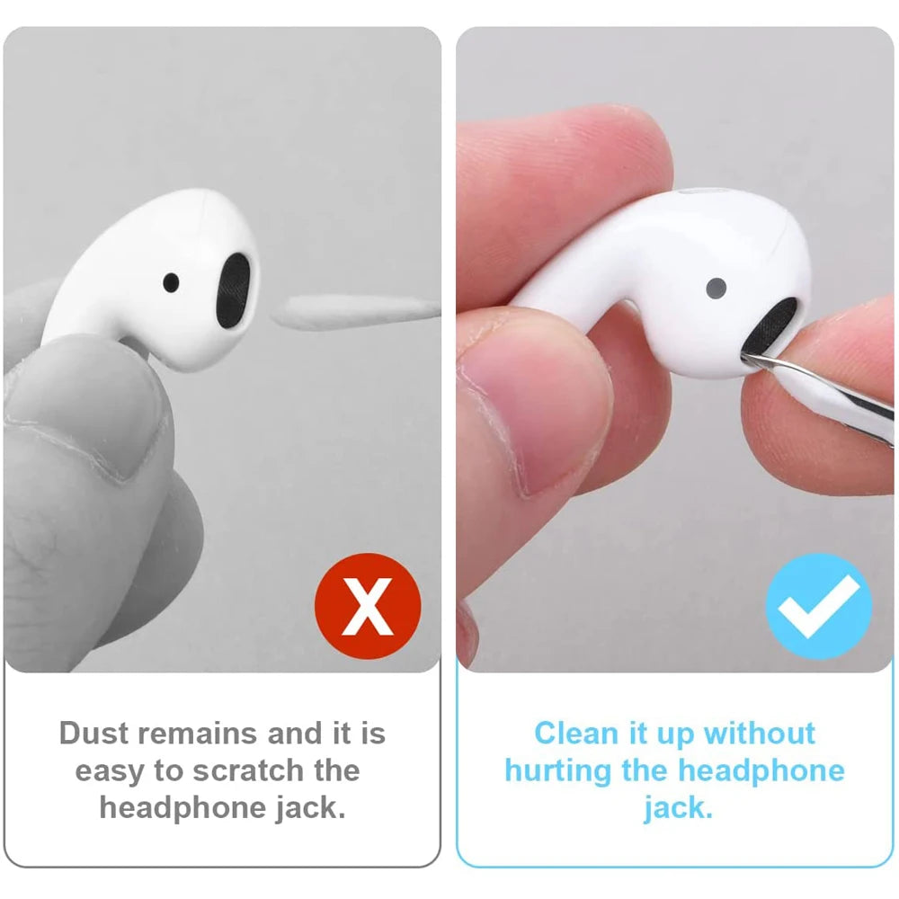 Earphone Cleaning Kit for Air pods Pro 1 2 3 Earbuds Case Cleaning Pen Brush Tools for Samsung Xiaomi Air dots Huawei