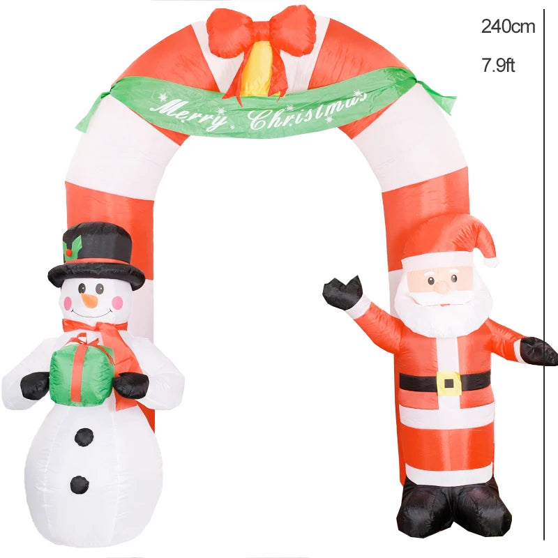 Christmas Decorations 1.8m Motorcycle Santa Claus Christmas inflatable