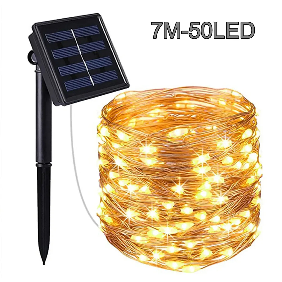 Solar LED Light 7M/22M/32M Outdoor Garden Waterproof Fairy Garland String Lights Christmas Holiday Party Decoration Solar Lights