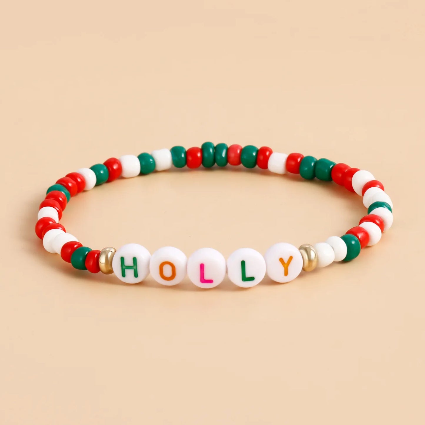 Y2K Polymer Clay Stackable Bracelet Set For Women Santa Claus Tree Elk Deer Snowflake Charm Beaded Bangle Christmas Jewelry