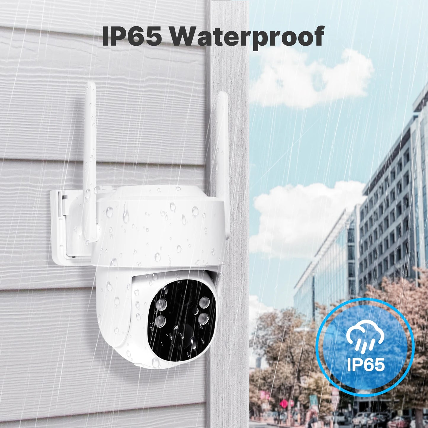 MOES Tuya WiFi 4MP Surveillance Smart Security Camera Solar Charging IP65 Waterproof Human Tracking Full Color Night Vision