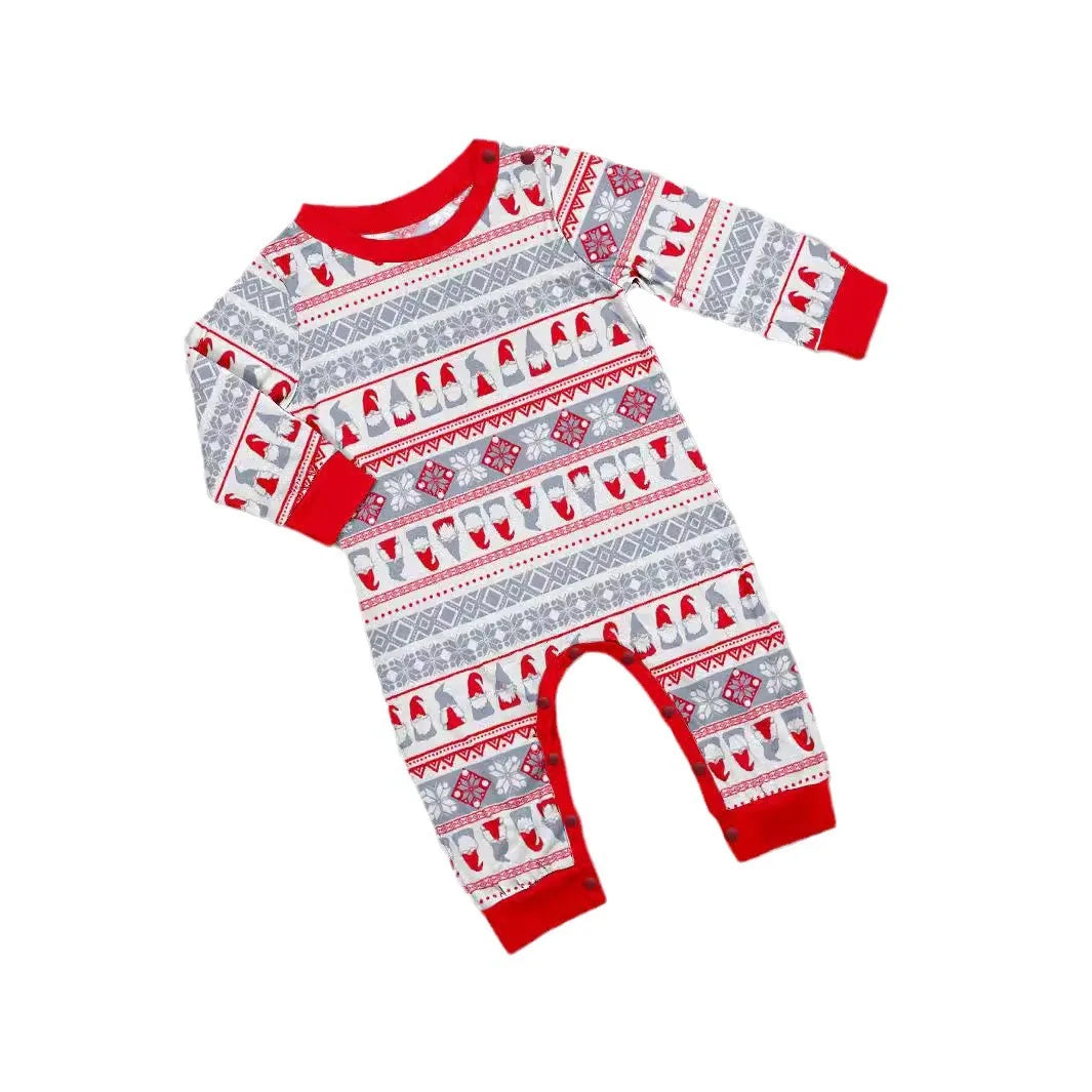 2024 Christmas parent-child clothing red family with a family Christmas clothing home clothing pajamas 2 sets