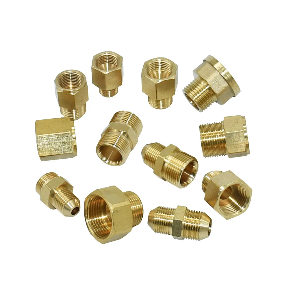 Brass M22 M14 M18 To 3/8" 1/2" 3/4" Thread Connector Transition Coupler Cleaning Copper Machine Repair Fitting