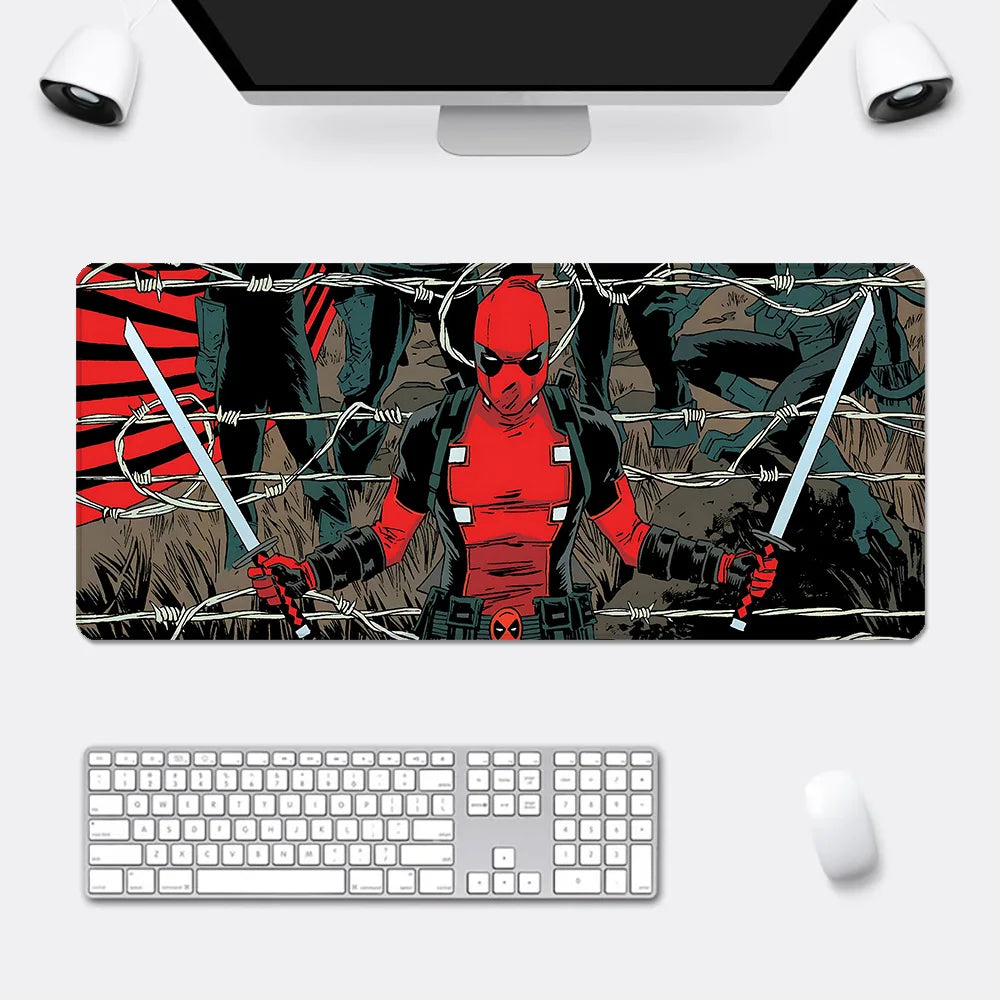 Super Hero Deadpools Mousepad HD Printing Computer Gamers Locking Edge Non-slip Mouse Pad XXL90x40cm Keyboard PC Desk Pad