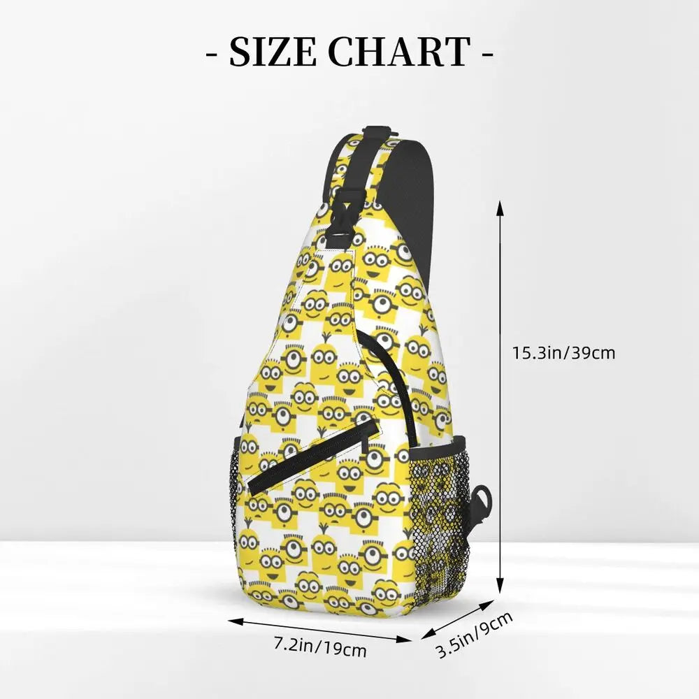 Minions Crossbody Chest Backpack Minion Shoulder Backpack