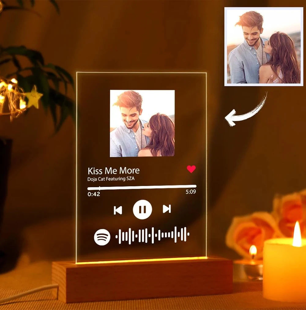 Personalized 3D Lamp Custom Photo/Text With Instagram Style 3D Led Lamp For Valentine's Day Wedding Anniversary Birthday 3D Lamp