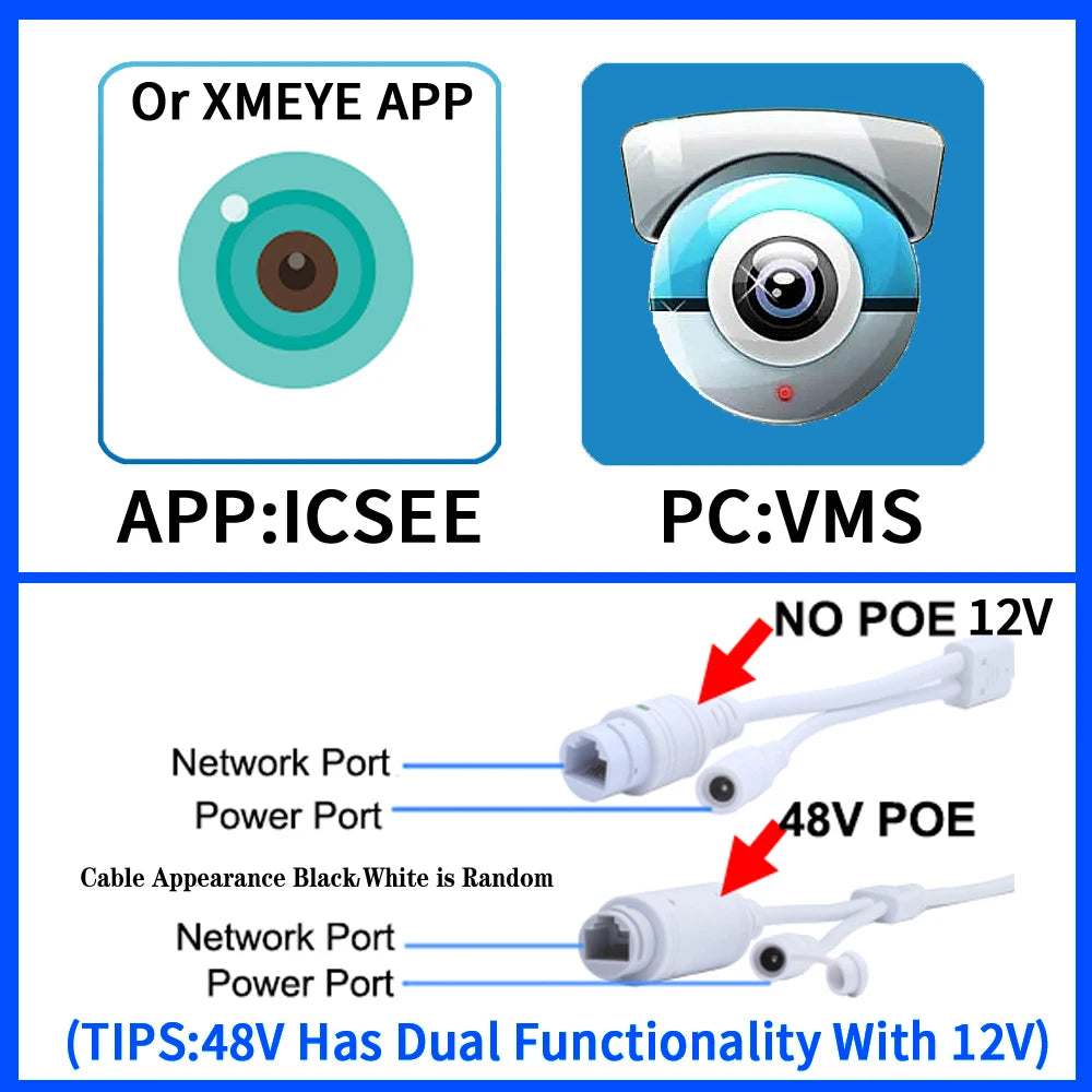 5.0MP Pointed Cone Lens Metal Mini IP Camera POE FULL HD Digital H.265 ONVIF Small Home Indoor Face Human Motion Xmeye ICSEE APP