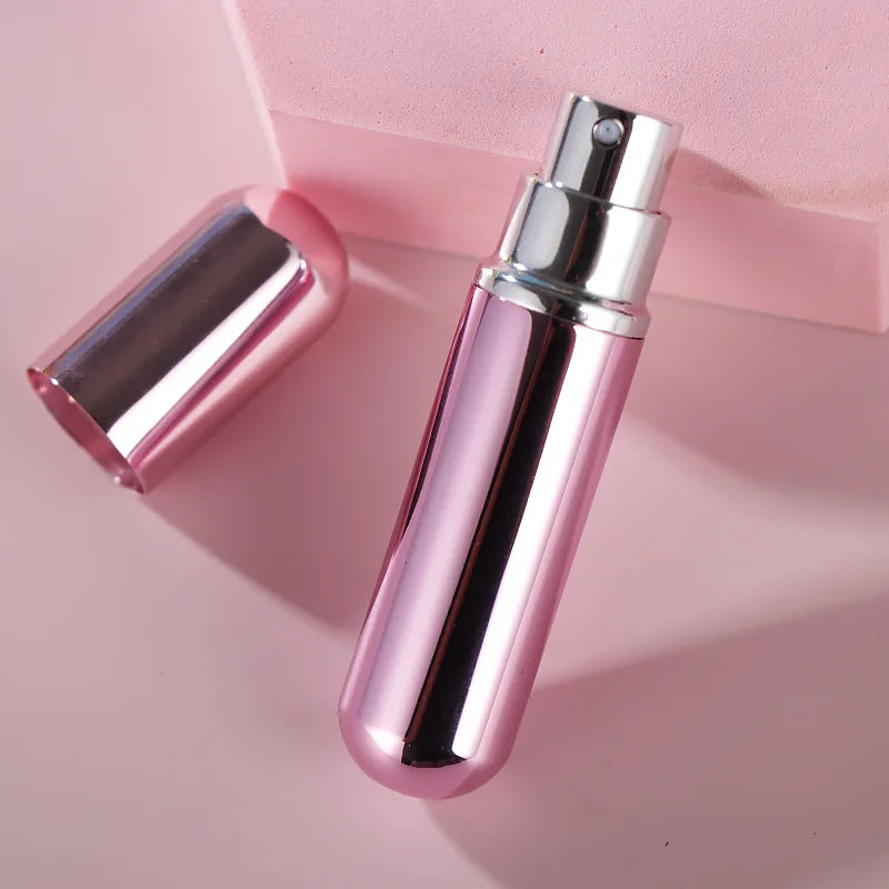 1PC 5ml Portable Mini Perfume Glass Bottle Travel Aluminum Spray Atomizer Empty Metal Parfume Atomiser Sprayer