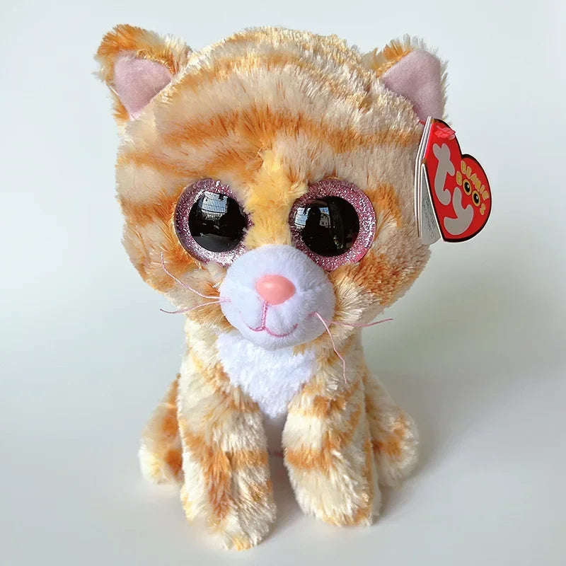 TY Beanie 6" Glitter Eyes Heather Lainey Giselle Scrappy Kiki Fiona Cat Stuffed Soft Doll Toy Christmas Gift Kids Toys