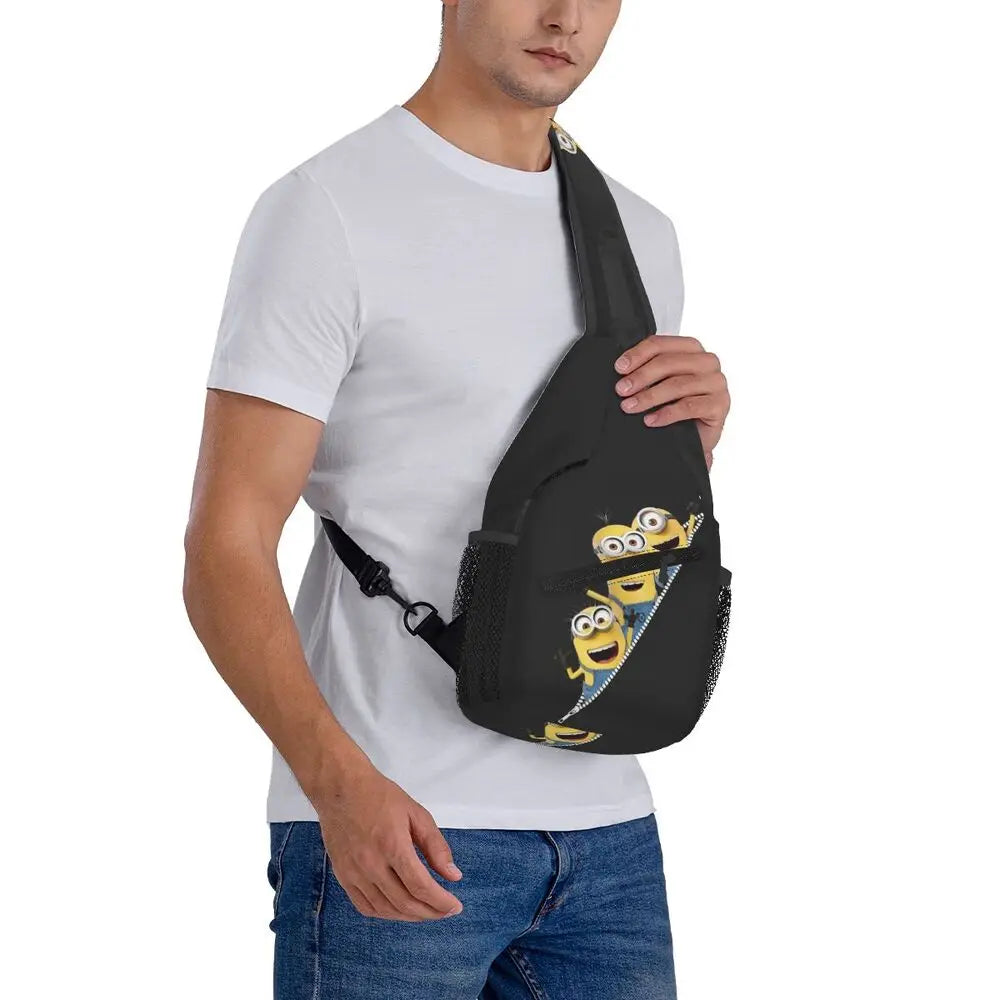 Minions Crossbody Chest Backpack Minion Shoulder Backpack