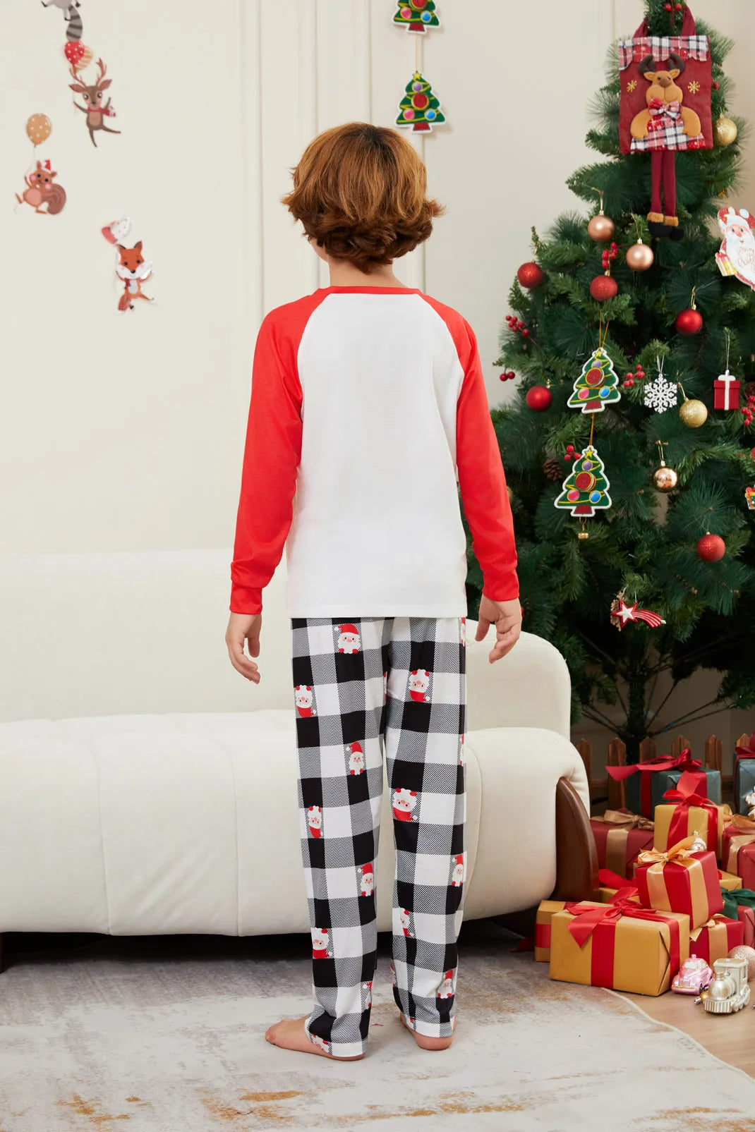 Family Christmas Matching Pajamas Xmas Santa's Child Print Pjs Adult Kids Outfit set Baby Jumpsuit Dog Clothes