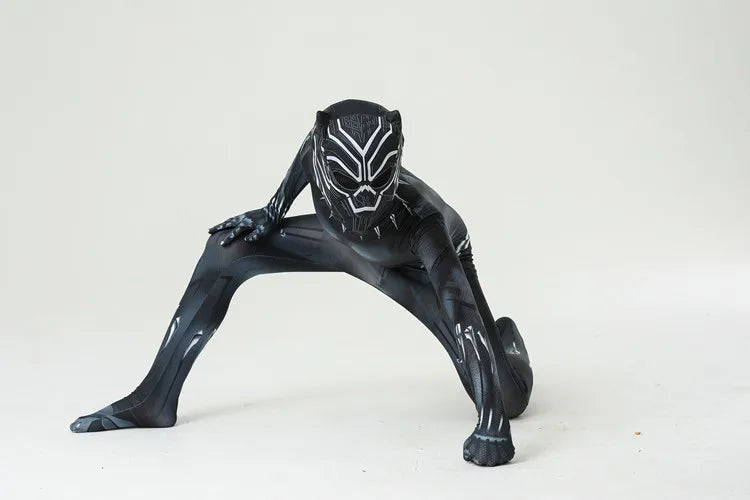 Anime Superhero Black Kids Panther Men Boys Adult Jumpsuits