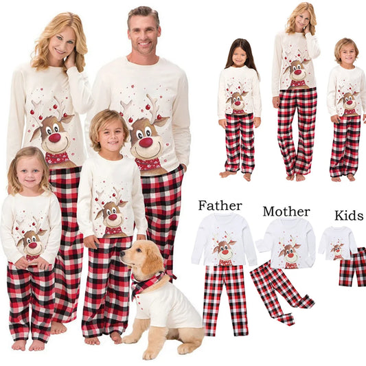 Family Matching Clothes Christmas Pajamas Mother Kids Baby Pyjamas Set Look Sleepwear Mother And Daughter Father Son Outfit